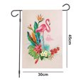 thumbnail image 2 of Verano al aire libre decorativo flamenco jardín Banner poliéster Tropical Floral Lino jardín Banner Ormromra CPB-US-DYP72-10, 2 of 5
