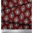 thumbnail image 3 of Soimoi Moss Georgette Fabric Leaves,Floral & Paisley Block Decor Fabric Printed Yard 42 Inch Wide, 3 of 3