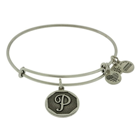 UPC 886787073624 product image for Alex and Ani Initial P Charm Bangle, Silvertone | upcitemdb.com