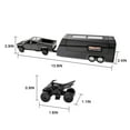 thumbnail image 4 of 1/24 Truck Toy Alloy Diecast Metal Toy Trucks with Lights and Sounds, Pull Back Toy Cars for Kids Friends Ages 3 and Up (Camper, Gray), 4 of 6