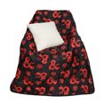thumbnail image 4 of Dungeons & Dragons Ampersand Logo AOP Black Waterproof Quilted Camping Picnic Outdoor Blanket, 4 of 6