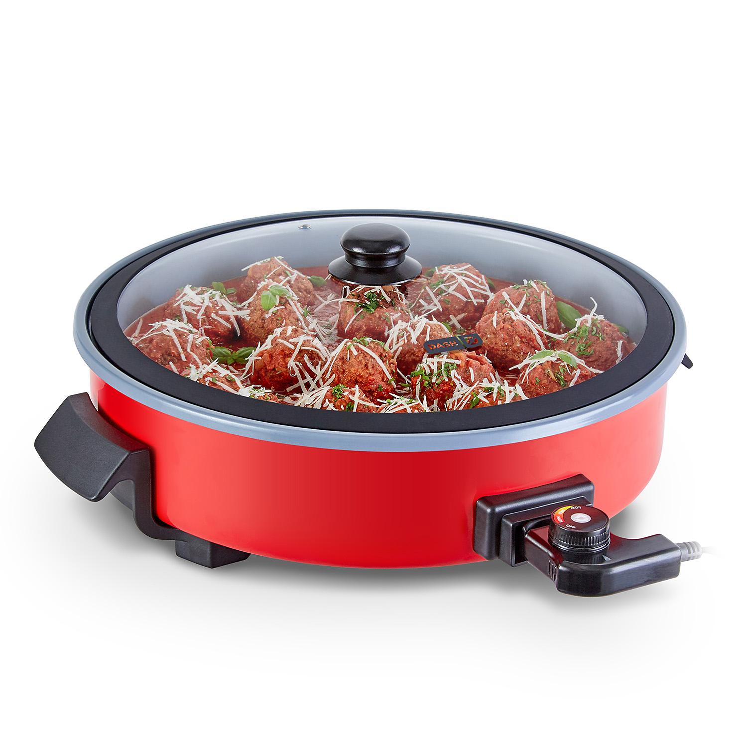 Dash 14" Family Skillet with Nonstick Ceramic Coating with 30 Recipes