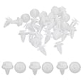 thumbnail image 2 of Unique Bargains 30 x 9mm Hole Plastic Rivets Fastener Push Clips White for Car Auto Fender, 2 of 2