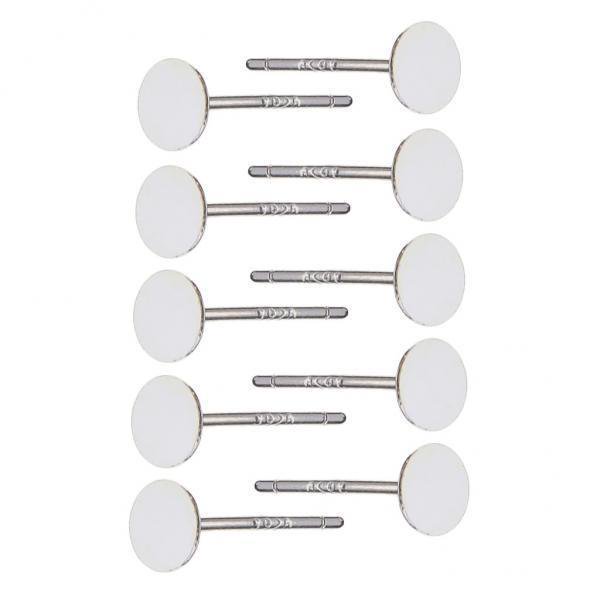 3x5 Paris Sliver Blank Ear Stud Pin Pendientes Almohadilla Plana DIY Joyería 4MM 3 piezas Sunnimix Pendiente Stud Pin DIY