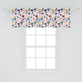 thumbnail image 2 of Ambesonne Animal Window Valance, Cheerful Domestic Pets Colorful Pattern Cat Dog Fish Bird and Mouse Faces Hearts, Curtain Valance for Kitchen Bedroom Decor with Rod Pocket, 54" X 18", Multicolor, 2 of 3