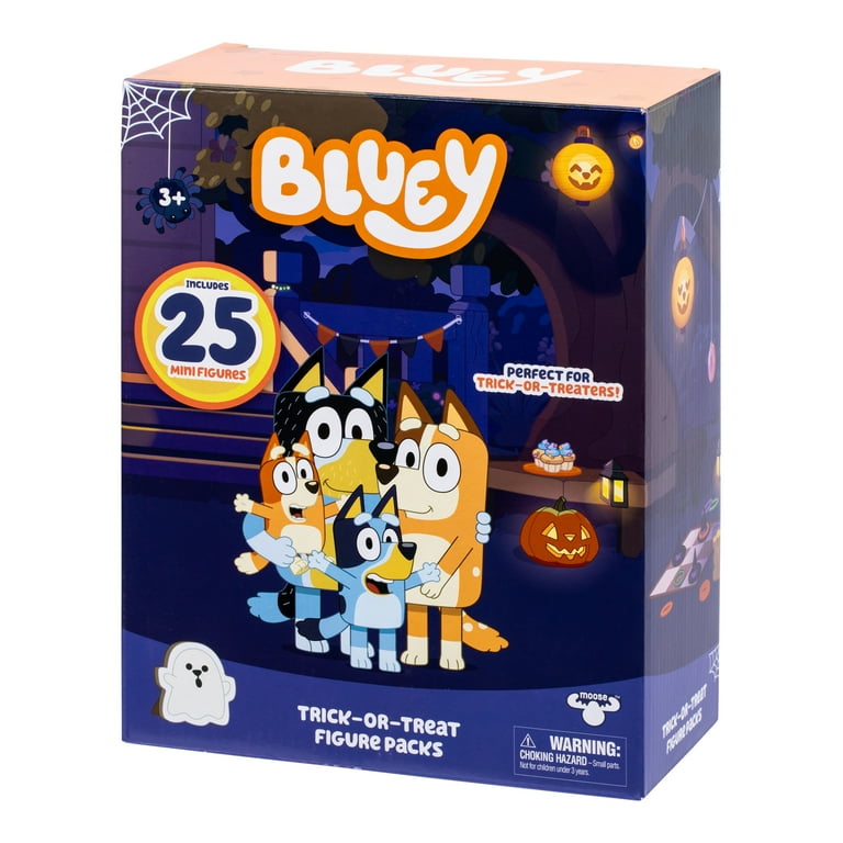Bluey Halloween Trick-or-Treat Mini Figures, Contains 25