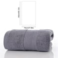 thumbnail image 4 of Gray Bath Towel, Thickened Absorbent Bath Sheet, 27.6x55.1 Inch Quick Dry Towel for Bathroom Pool Gym, Hotel Quality Home Spa Towel, 4 of 7