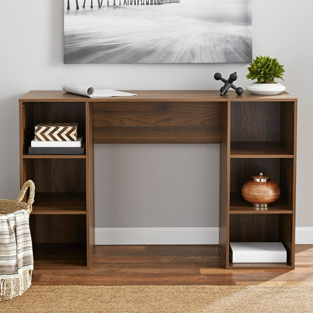 Mainstays 6 Cube Storage Computer Desk, Multiple Colors