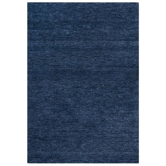 Alora Decor Luna 8'6"x11'6" Solid/Tone on Tone Blue/Blue Hand-Tufted Area Rug
