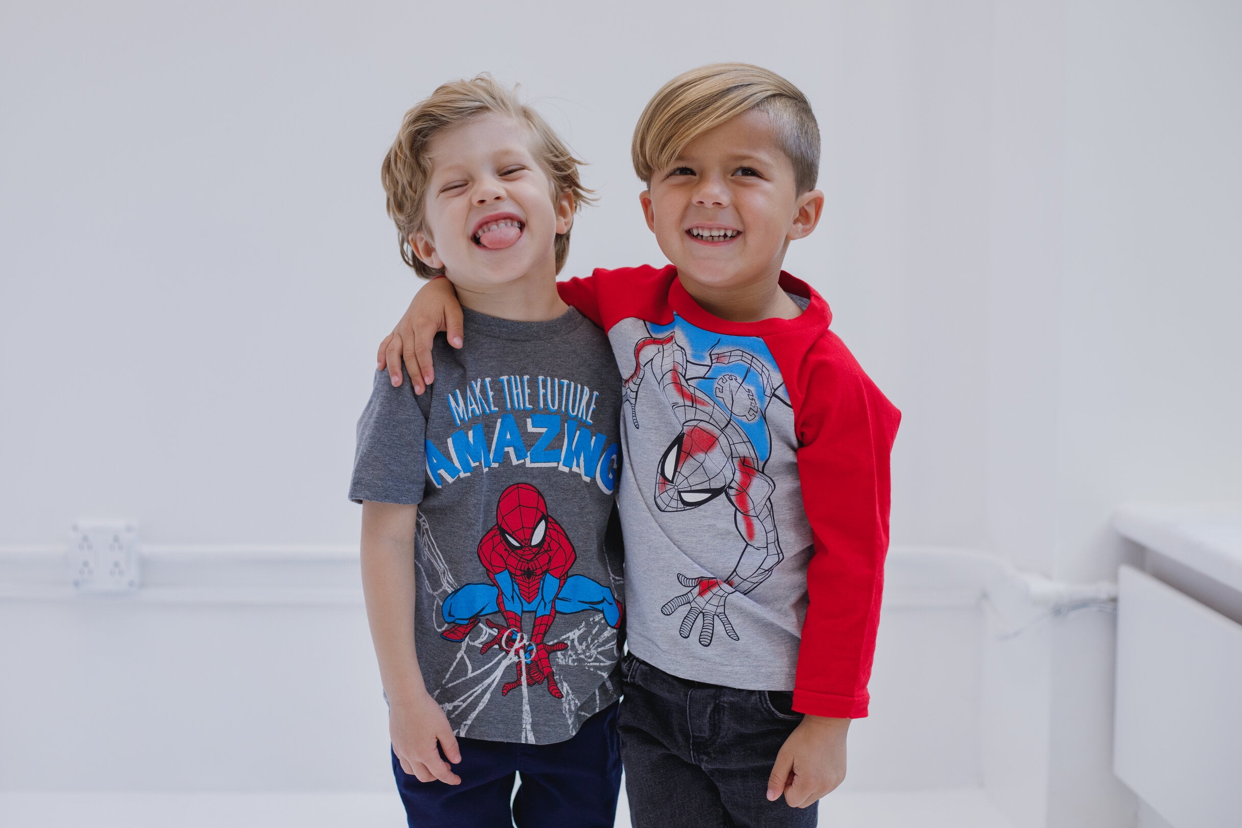 Marvel Spider-Man Toddler Boys 2 Pack Long Sleeve T-Shirts Toddler to Big Kid