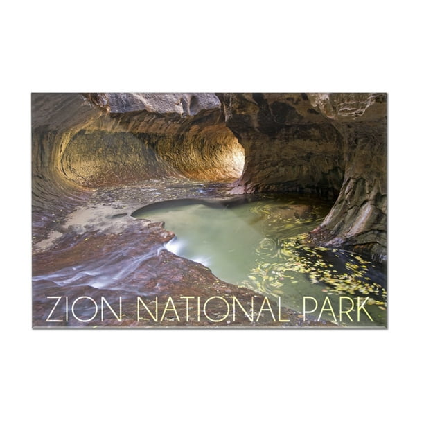 Zion National Park, Utah - The Subway - Lantern Press Photography (36x24 Acrylic Wall Art Gallery Quality)