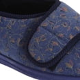 thumbnail image 3 of Comfylux Womens Helen Floral Superwide Slippers, 3 of 4
