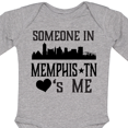 thumbnail image 4 of Inktastic Memphis Tennessee Someone Loves Me Skyline Boys or Girls Long Sleeve Baby Bodysuit, 4 of 5