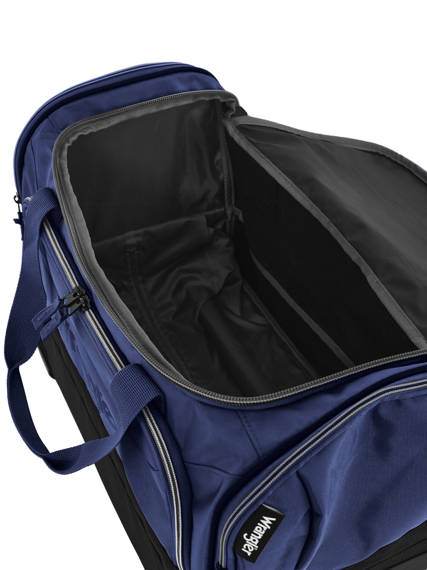 Wrangler 21" Deluxe Polyester Rolling Duffel, Navy