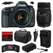 Canon EOS 5D Mark III / IV 22.3 MP Full Frame CMOS Digital SLR Camera with EF 24-105mm f/4 L IS USM Lens and Sigma 70-300mm f/4-5.6 DG Macro Lens
