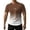 Brown, variant on Mens Tops Ombre Brown To White Whatever Print Tshirts Slim Fit Short Sleeve Crew Neck Casual Daily Outdoor Streetwear Fashion Graphic Tees