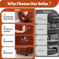 thumbnail image 4 of 124" U-Shaped Modular Sectional Sofa, Modern L-Shaped Corner Sofa with Storage Ottoman, Built-in USB Charger, 4 of 8