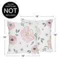thumbnail image 4 of Sweet Jojo Designs Watercolor Floral Pink and Grey Girl Square Decorative Throw Pillow Covers Set 2 Piece 18in., 4 of 4
