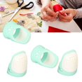 thumbnail image 1 of Dedal de costura protección 4 piezas puntas de los dedos de silicona silicona suave de alta dureza para manualidades de costura DIY ANGGREK Otros, 1 of 8