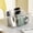 transparent color, variant on Hent Portable Divided Desktop Storage Caddy with Handle, Thick Plastic Organizer Bin for Stationery, Snacks & Sundries