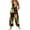 #12Green, variant on Women's Halloween Black Silhouette Pumpkin Print Adjustable Strap Bib Overalls Wide Leg Jumpsuit With Pockets Brown 2XL