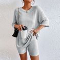 thumbnail image 1 of Coton décontracté Cami chemise pantalon court col rond dames coupe ample vêtements de nuit tenue FLhrweasw Nuevo, 1 of 7