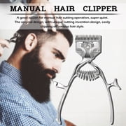 Barber Tools Hand Hair Clippers Manual Metal Portable Trimmer Cutter Super Silence for Adult Baby and Pet
