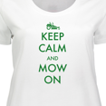 thumbnail image 4 of Inktastic Keep Calm and Mow On Zero Turn Women's Plus Size T-Shirt, 4 of 5