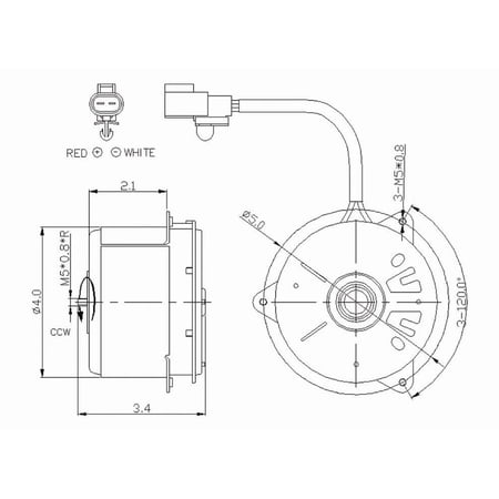 Engine Cooling Fan Motor Fits select: 1998-2003 TOYOTA SIENNA