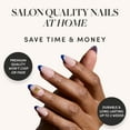 thumbnail image 3 of Glamnetic x Fanatics Press On Nails - Michigan Wolverines | Short Almond Fake Nails, NCAA Wolverines Blue French Tips, College Nails, Salon-Quality | 15 Sizes - 30 Nail Kit with Glue, 3 of 7