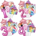 thumbnail image 2 of Globos de aluminio para tarta de princesas Disney, Cenicienta y Bella, de 32 pulgadas, para decoración de fiestas de cumpleaños, juguetes para baby shower para niños, 2 of 5
