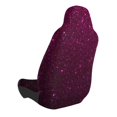 thumbnail image 2 of Wukai Dark Purple Glitter Full Set Car Seat Covers with Soft Padding Universal Auto Front Seats Protector and Cushion Mat, 2 of 5