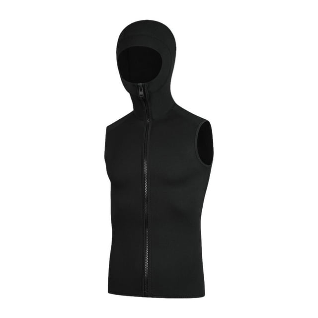 Traje de neopreno con capucha y chaleco de buceo de neopreno, regalo, con cremallera y sin mangas. M