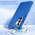 thumbnail image 4 of I-HONVA For Samsung Galaxy S26 Plus Case,Magnetic 3-Layer Military Grade Drop Protection Anti-Slip Rugged Shockproof Dustproof Protection Phone Case,Navy Blue, 4 of 7
