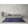 thumbnail image 3 of Ahgly Company Indoor Rectangle Persian Blue Traditional Area Rugs, 7' x 9', 3 of 4