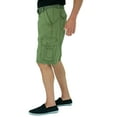thumbnail image 5 of Short Fin 100% Cotton Mens Cargo Shorts with a Belt, 5 of 6