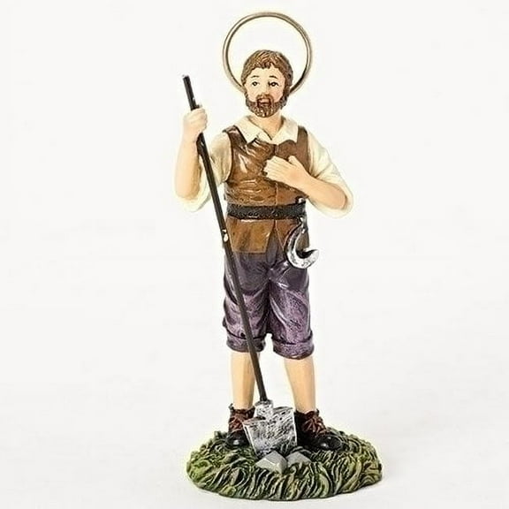 Saint Isidore Catholic Archbishop of Seville Religious Figurine 48890 New