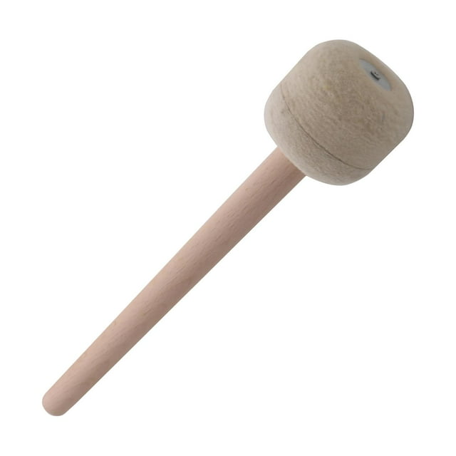 de tambor con parche de fieltro de 12,8" para instrumentos de banda, accesorio para timbales, baqueta de percusión para presentaciones en