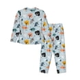 thumbnail image 2 of Uemuo Elephant Tree Pattern Womens Pajama Sets,PJ Set for Women,Pajamas for Women Logo,Long Sleeve Pajama Set for Women,Soft Long Sleeve Top With Pants-Large, 2 of 9