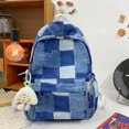 thumbnail image 4 of Mochila de nailon a cuadros versátil de gran venta a la moda 2024 Nueva mochila de viaje versátil de alta calidad y alta capacidad, 4 of 5