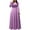 Pink Dress, variant on Women's Maxi A Line Splicing Dress Solid Color Round Neck Spring Elegant Casual Daily Trendy Clearance Long Sleeve Hot Pink XXL