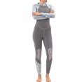 thumbnail image 2 of Soidarity Traje de buceo de buena elasticidad, traje de baño de una pieza de manga larga, traje de neopreno de estructura compuesta de tres capas para Deportes acuáticos Gris XS Soidarity OD020704-01, 2 of 6