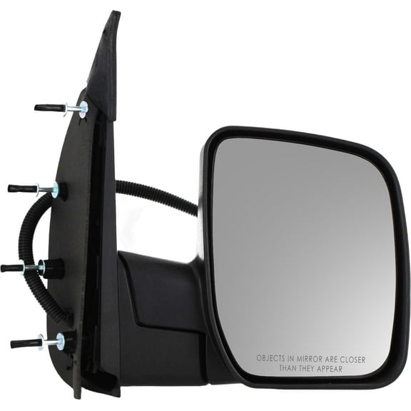 MIRROR Compatible with 2007-2008 Ford E-150 E-250 Right Passenger Power Glass Textured Black