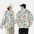 thumbnail image 4 of Kdxio Summer Stamp Print Women Men Sun Protection UPF 50+ Jackets Zip Up Long Sleeve Hoodie Hiking Lightweight with Pockets, 4 of 7