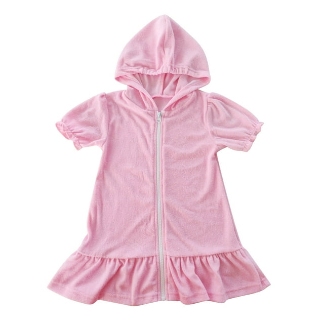 Maillots de Bain pour Enfants Filles par-Dessus de Maillot de Bain Enfants par-Dessus de Maillot de Bain à Fermeture Éclair Robe de Plage pour Bébé Maillot de Bain Fille Robe de Plage par-Dessus de Maillot de Bain par-Dessus de Maillot de Bain