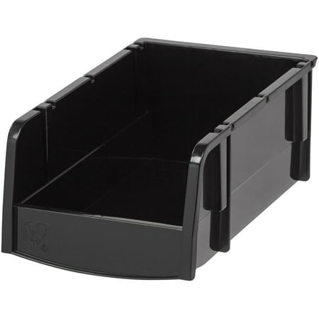 IRIS Hardware Garage Storage Small Bin, Black (Best Storage Ideas For Small Bedrooms)