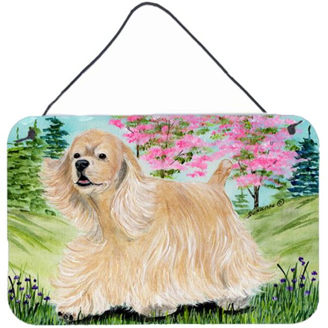 Cocker Spaniel Impressions Murales Ou de Porte en Métal Aluminium Intérieur