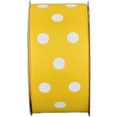 thumbnail image 2 of Gwen Studios 1.5" Yellow with White Dots Grosgrain Ribbon, 3 Yards, 2 of 7