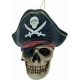 thumbnail image 3 of Pirate Skull Christmas Ornaments Crossbones Hat Halloween Decorations Jolly Roger Decor, 3 of 7
