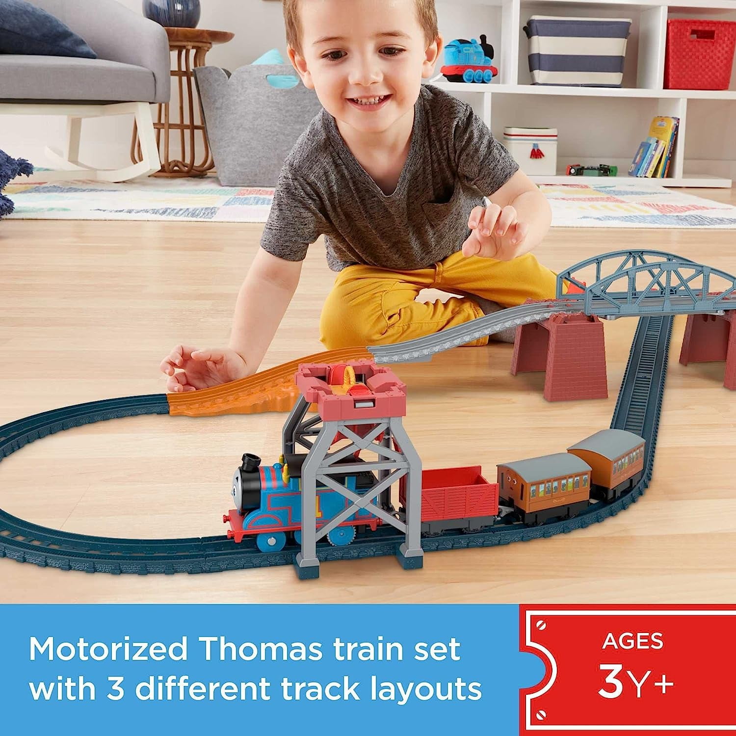 Fisher-Price Thomas and Friends 3-in-1 Package Pickup Train Set  display picture 1